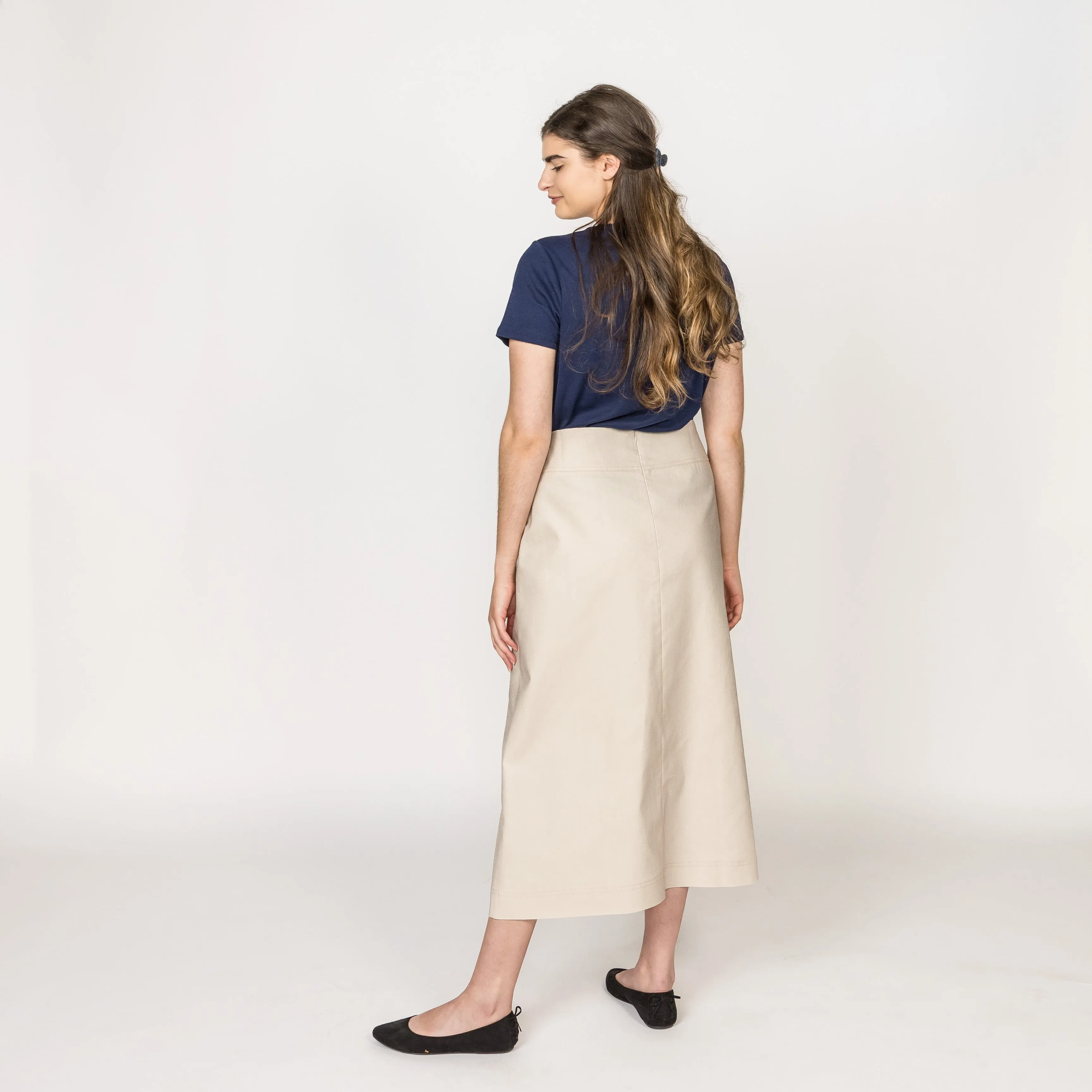 A-line Champagne Pearl Skirt