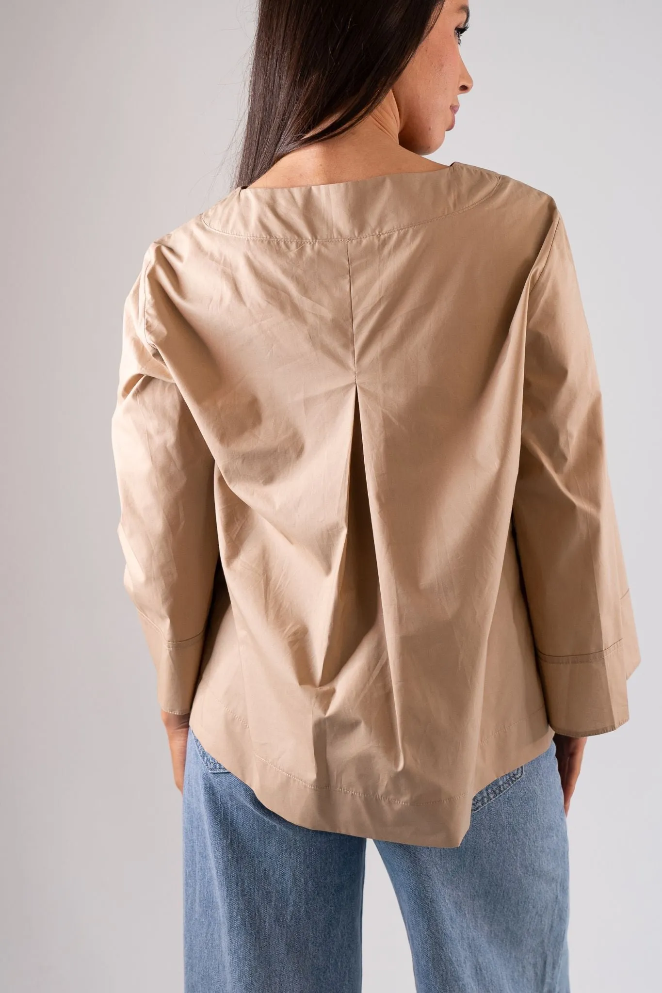 Alana Bead Detail Blouse In Neutral
