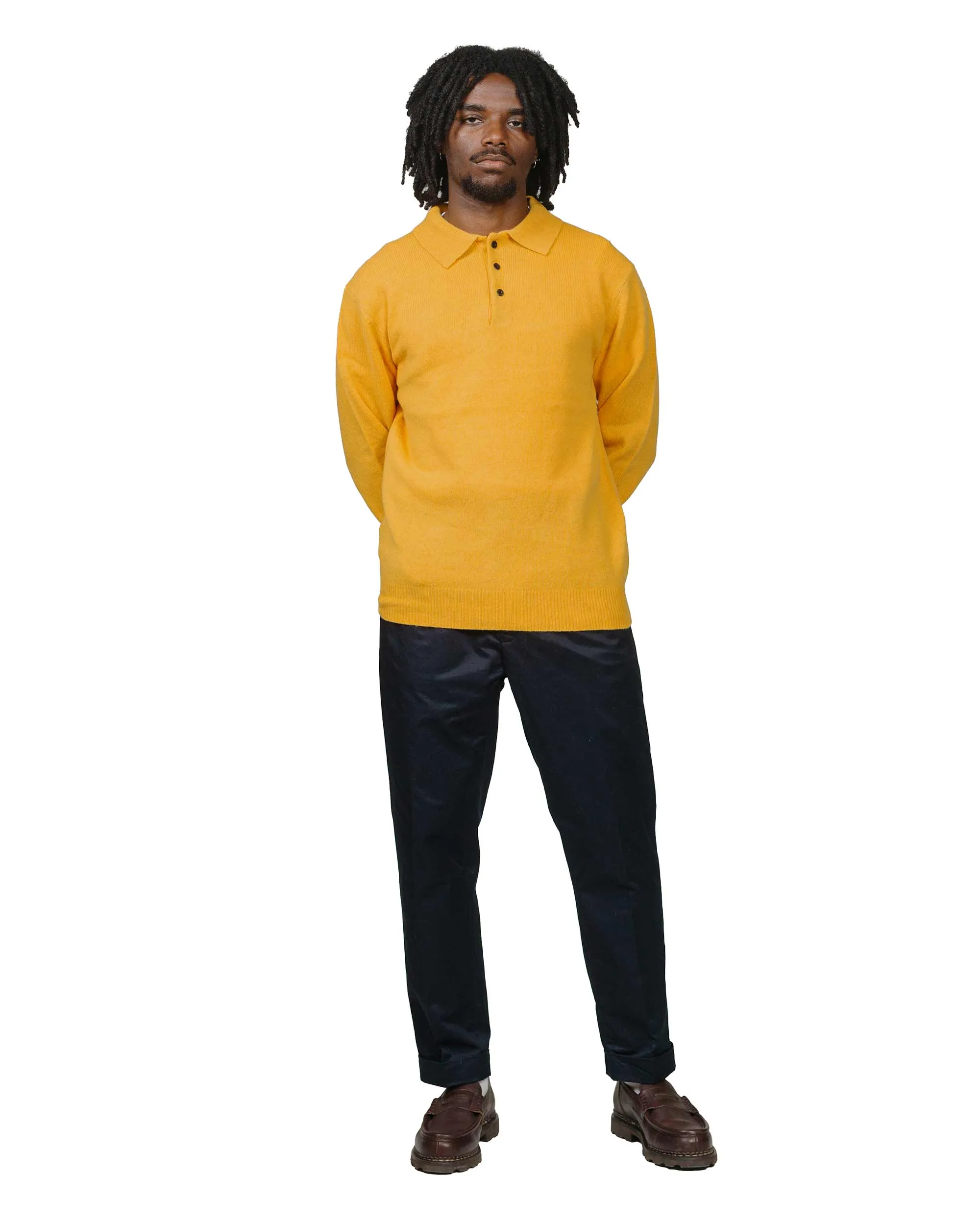 Beams Plus Knit Polo 9G Gold