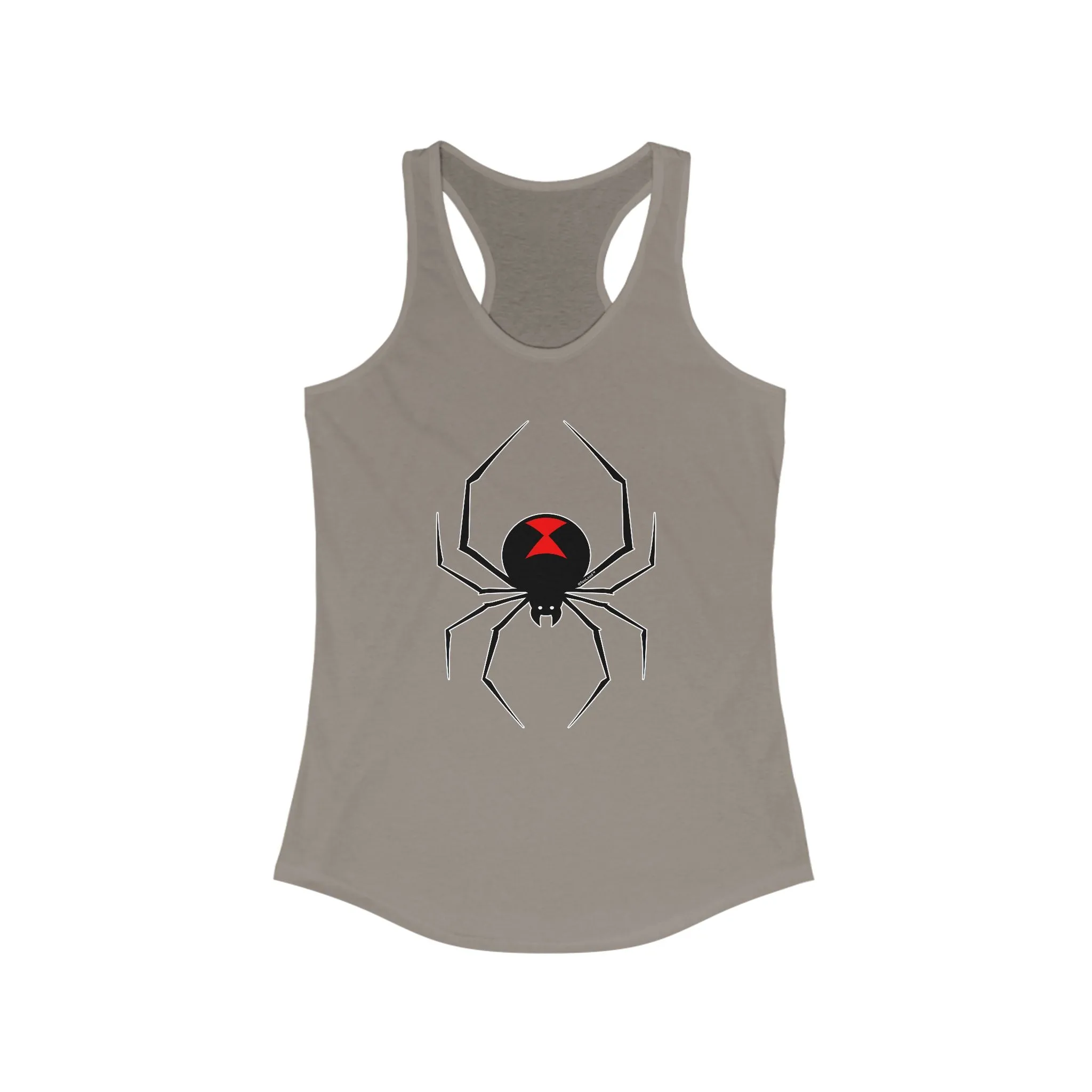 Black Widow Spider Graphic Women's Racerback Tank Top by TOOLOUD