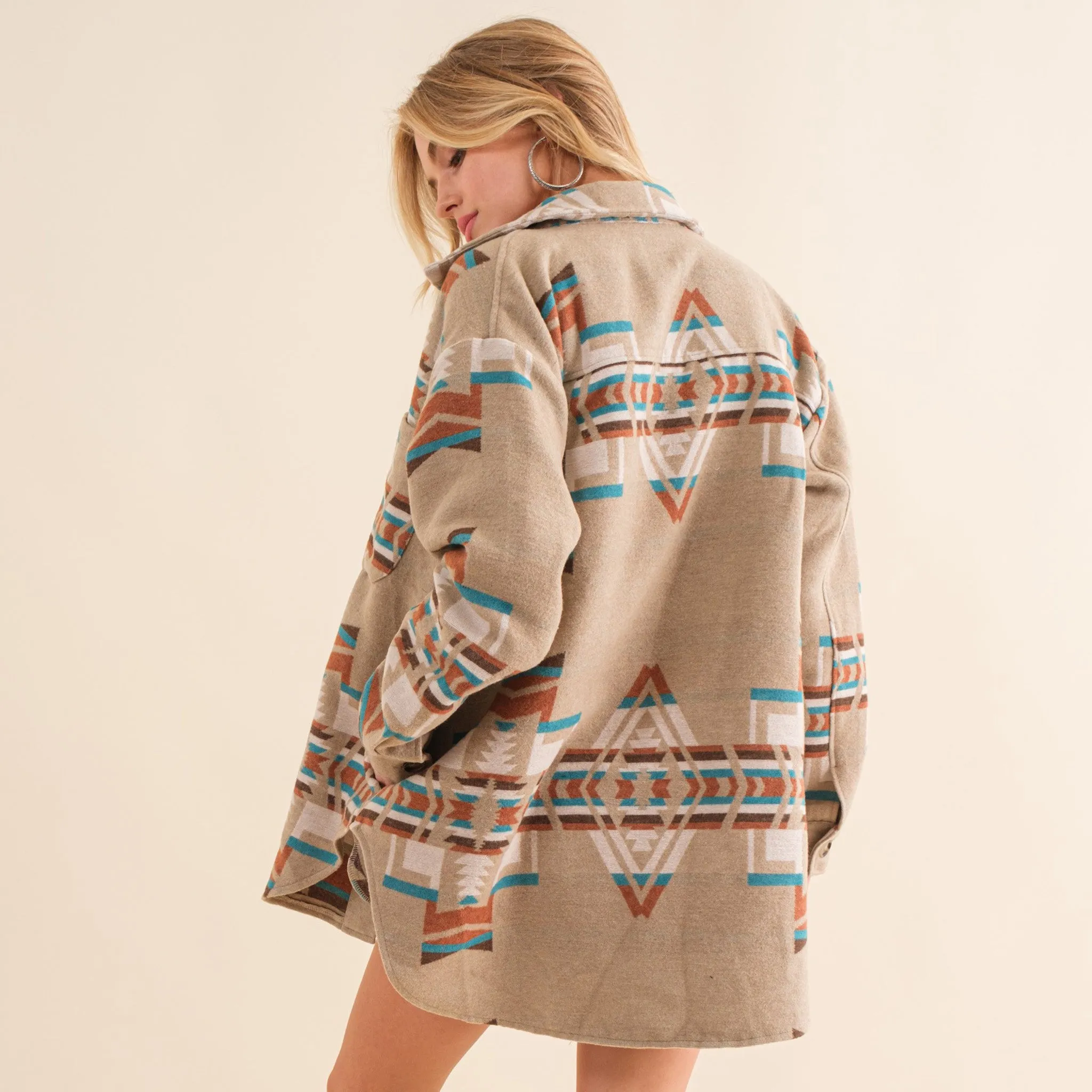 Blue B Women's Aztec Print Jacket