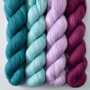 Blue Parakeet, Bougainvillea, Mahi Mahi, Picture Perfect - Yummy 2-Ply Quartet - Babette