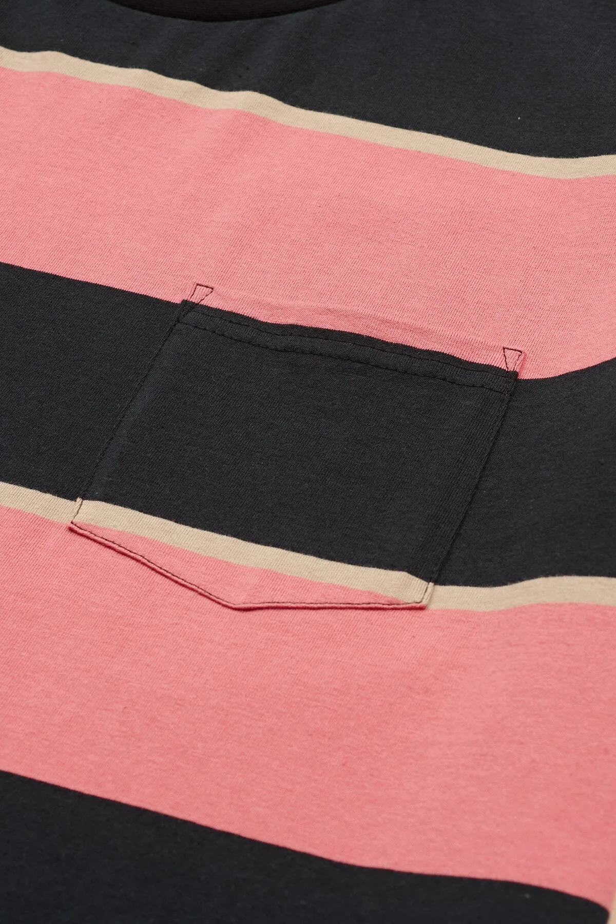 Bootleg Dreams Stripe Tee - Red Smoke