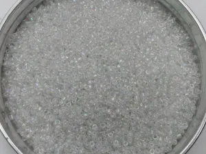 Bright White Transparent Round Rocaille Glass Seed Beads- 2 mm (Wholesale)