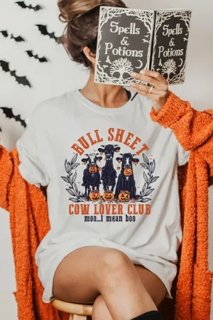 Bull Sheet Cow Lover Club Graphic Tee