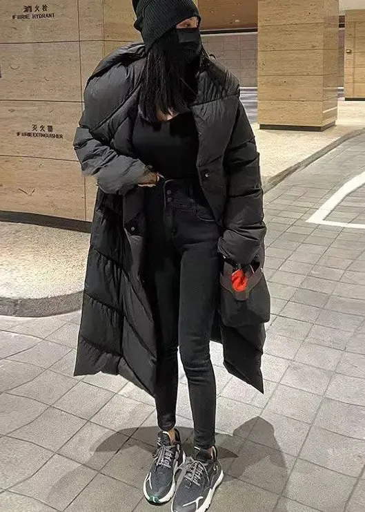 Caramel Fine Cotton Filled Hooded Coat
