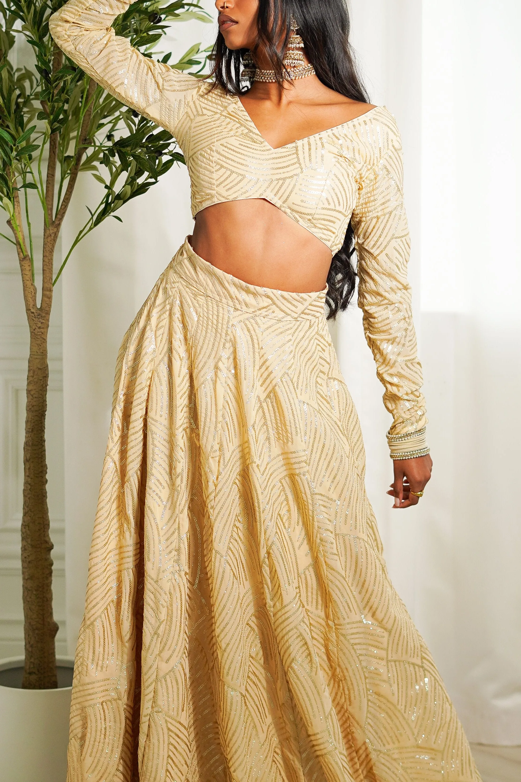 Champagne Divya Skirt