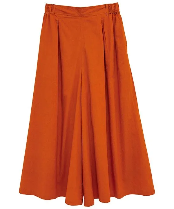 Colored cotton skirt pants 25S004
