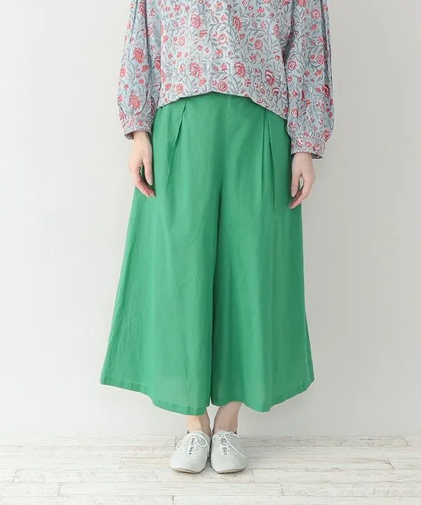 Colored cotton skirt pants 25S004