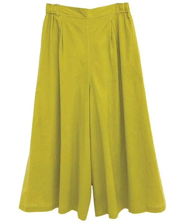 Colored cotton skirt pants 25S004