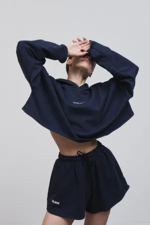 CROPPED HOODIE  in ROYAL BLUE