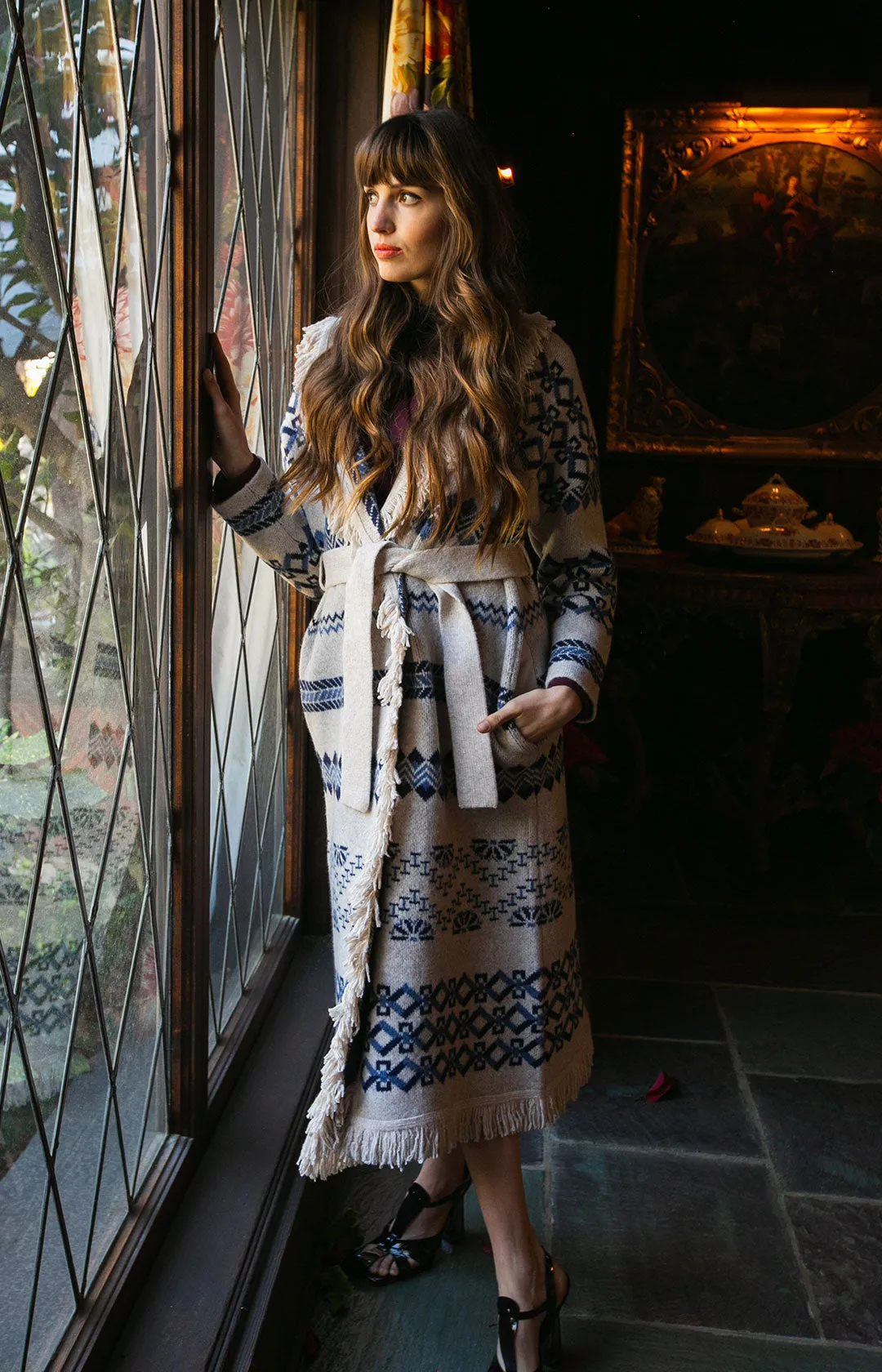 Diane Midi Jacquard Sweater