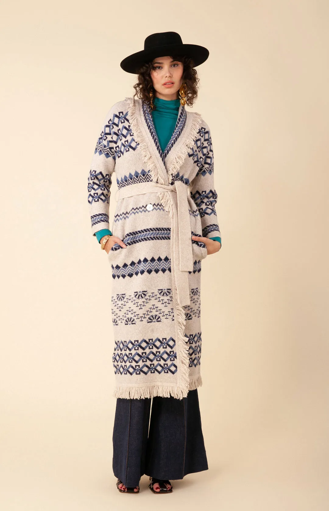 Diane Midi Jacquard Sweater