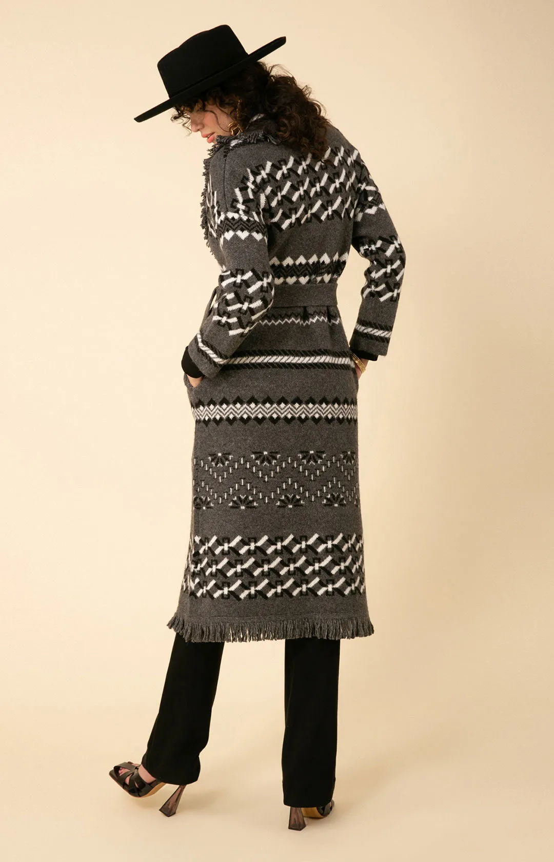 Diane Midi Jacquard Sweater
