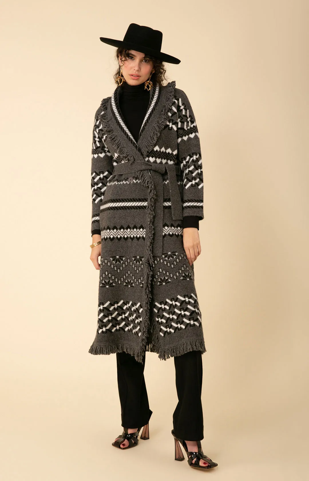 Diane Midi Jacquard Sweater