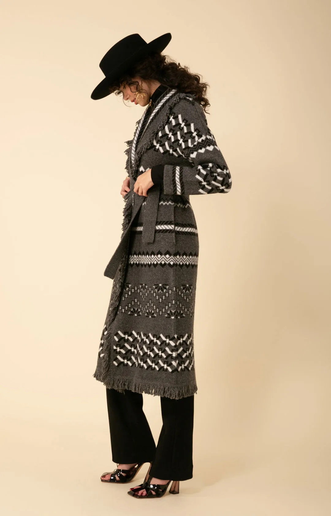 Diane Midi Jacquard Sweater