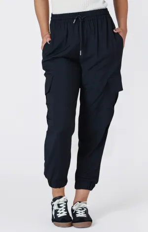 Elastic Waist Cargo Pants