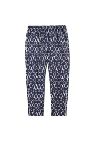 Fila Peacoat Cigarette Fit Sweatpant With Frontal Dart And Piping On The Sides