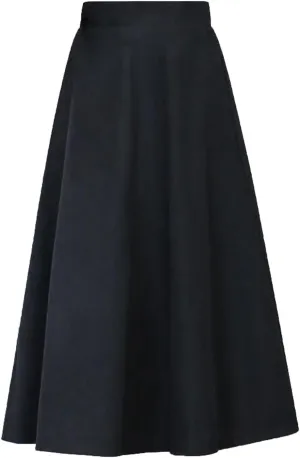 Full Bed Skirt Womens Winter Vintage High Elastic Waist A Line Pleated Wool Midi Skirt Lady Skirt Ballet Skirts