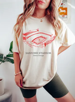Georgia Sanford Stadium Comfort Color • Off White