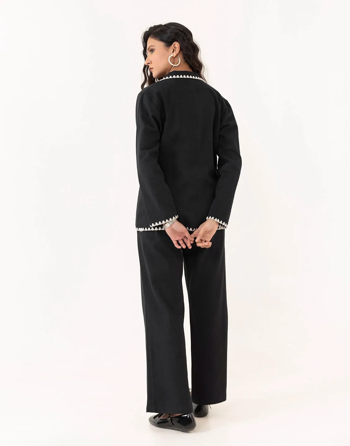 GRACE BLACK 3  PCS BLAZER SET