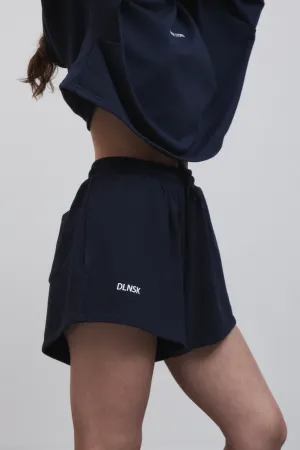 HIGHT-WAIST women SHORTS in ROYAL BLUE