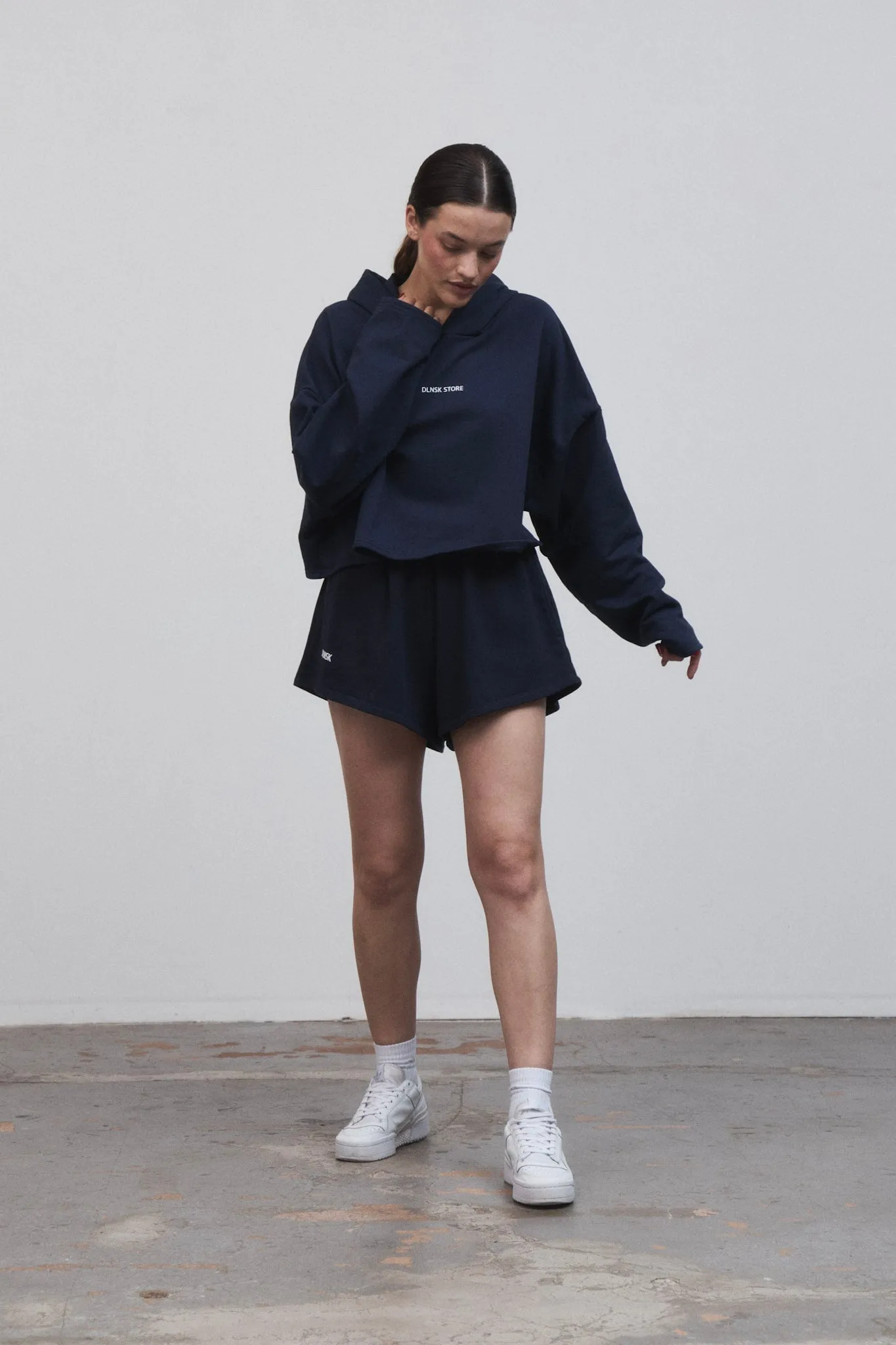 HIGHT-WAIST women SHORTS in ROYAL BLUE