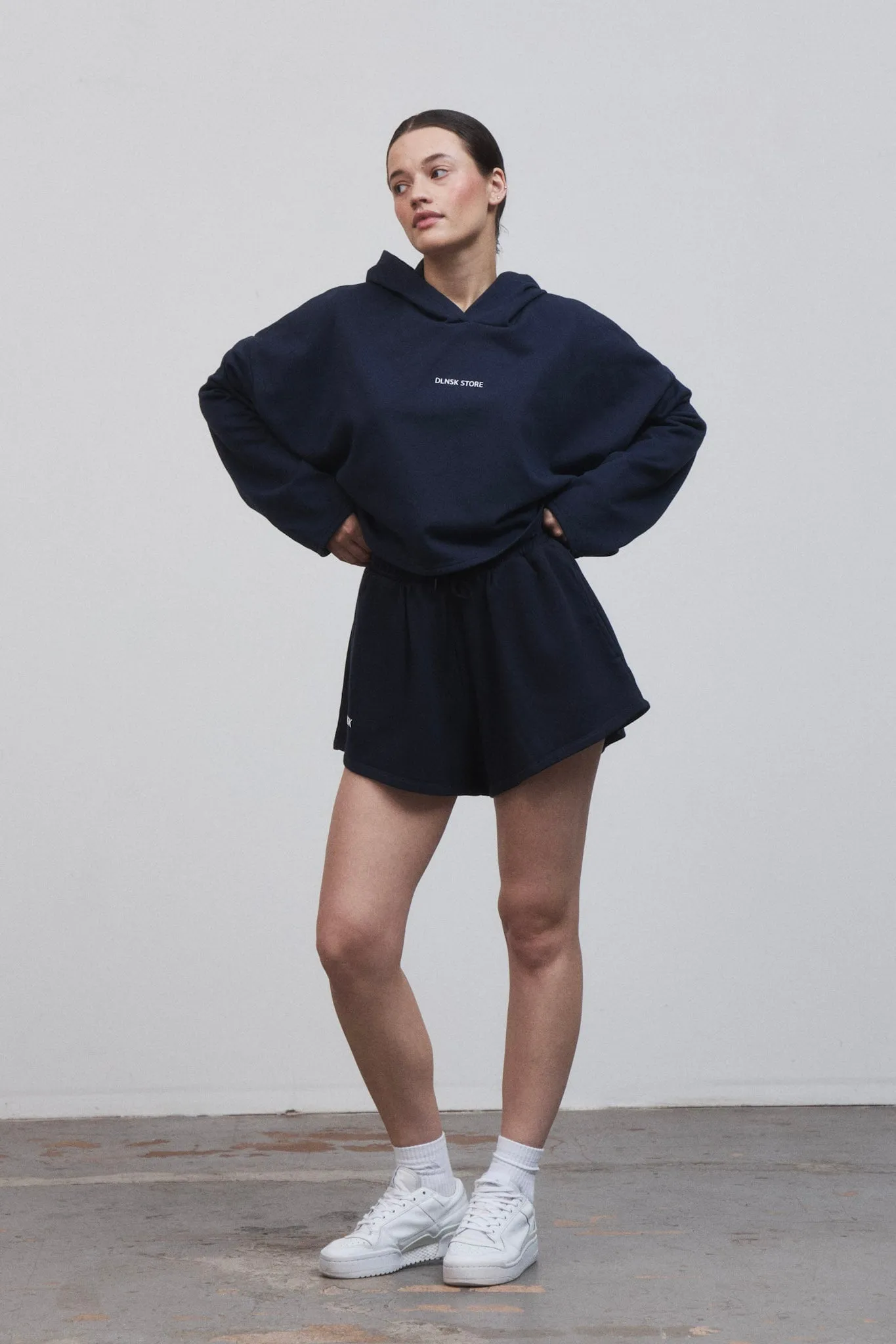HIGHT-WAIST women SHORTS in ROYAL BLUE