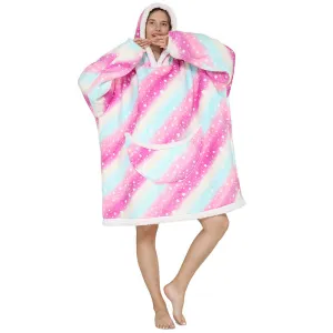 Hoodies Blankets Pajamas Thickened Double Layer Lazy Blanket Super Soft