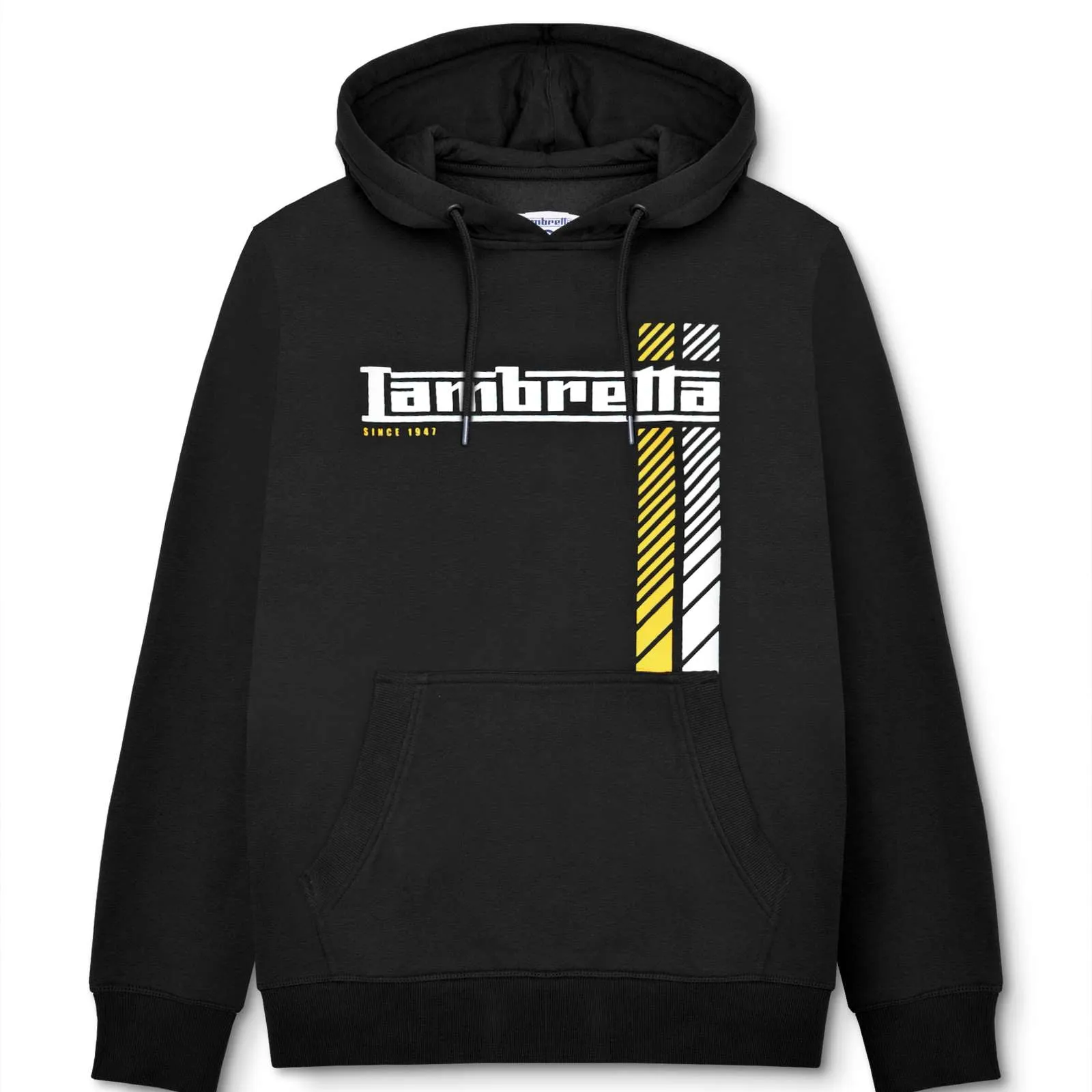 Lambretta Mens Racing Stripe Hoodie