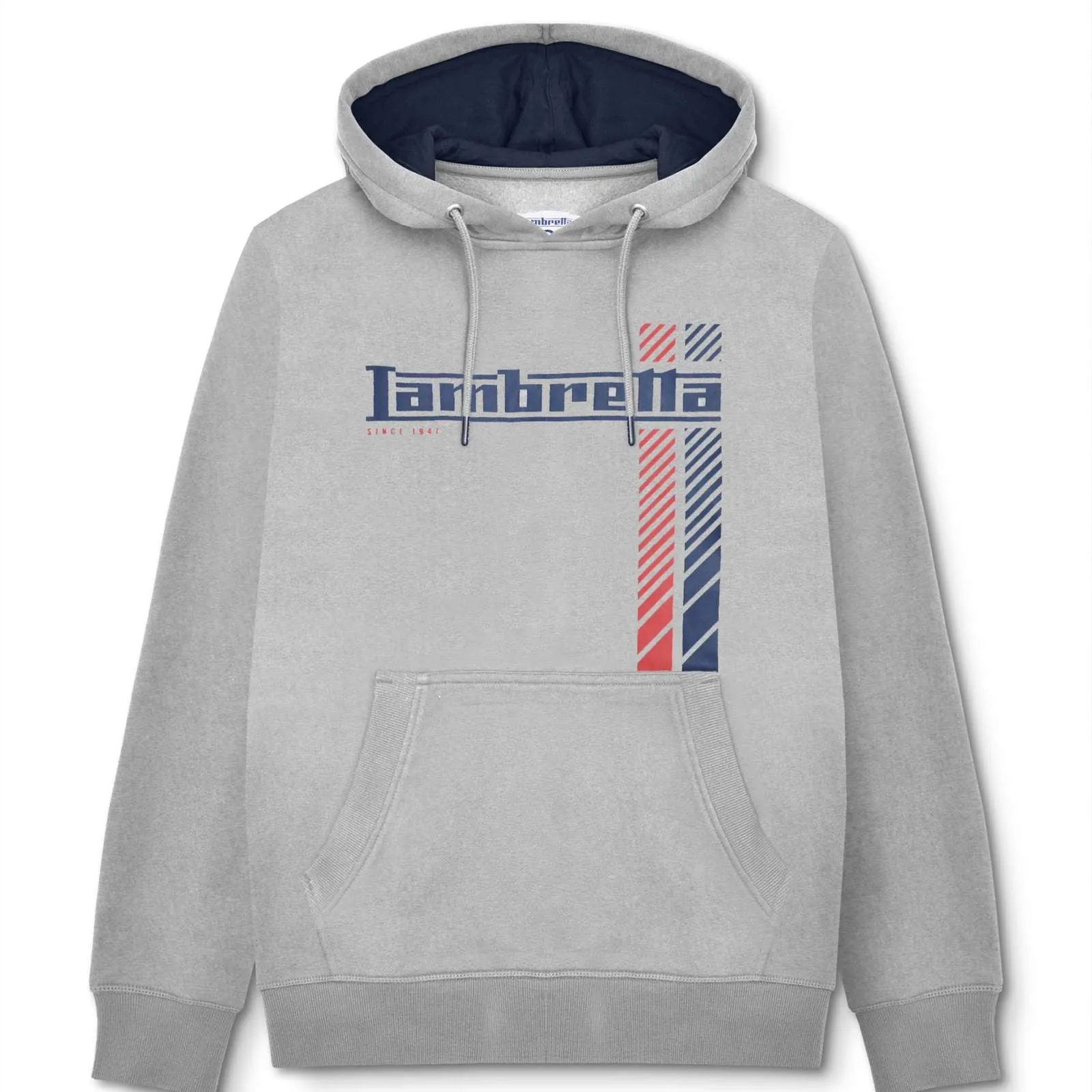 Lambretta Mens Racing Stripe Hoodie