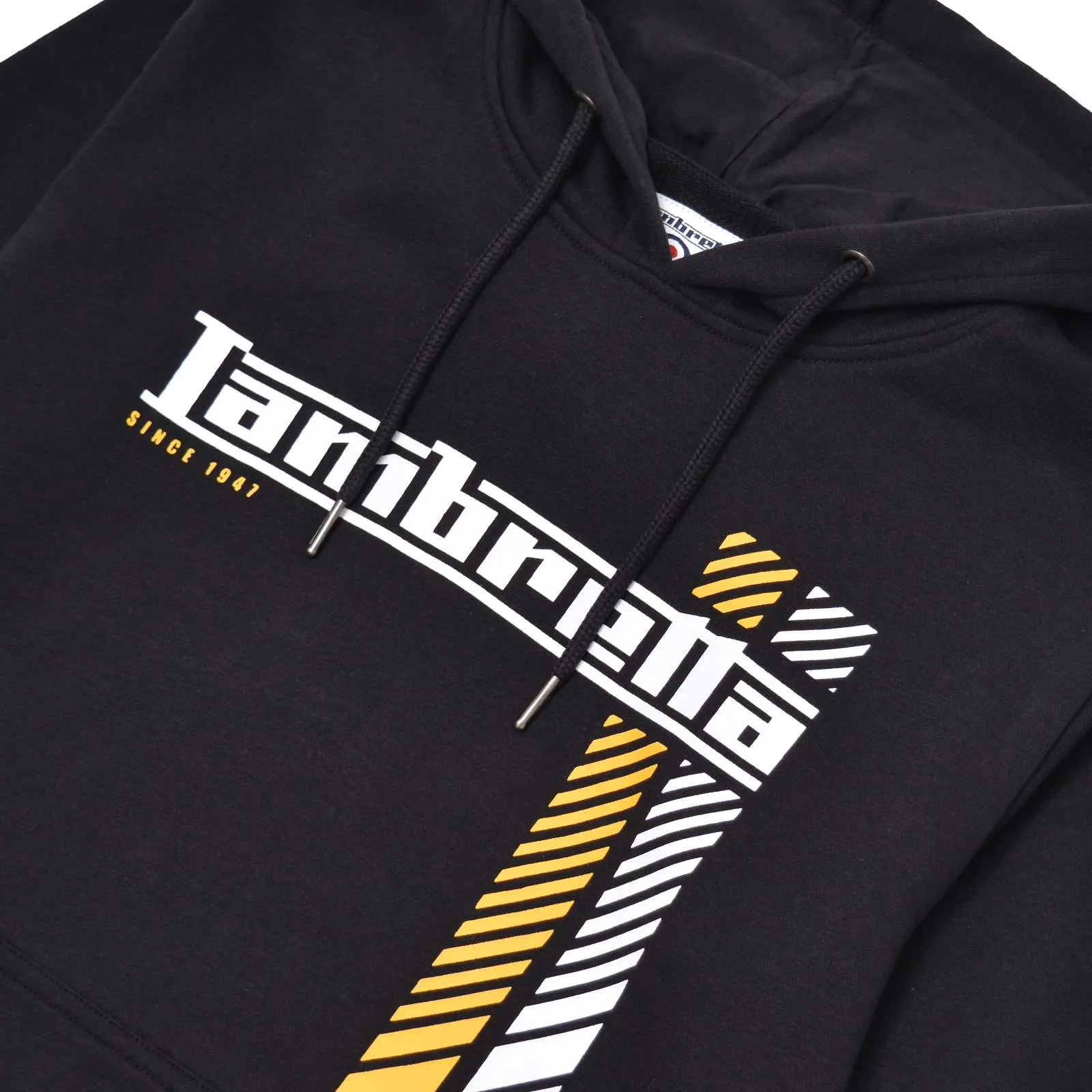 Lambretta Mens Racing Stripe Hoodie