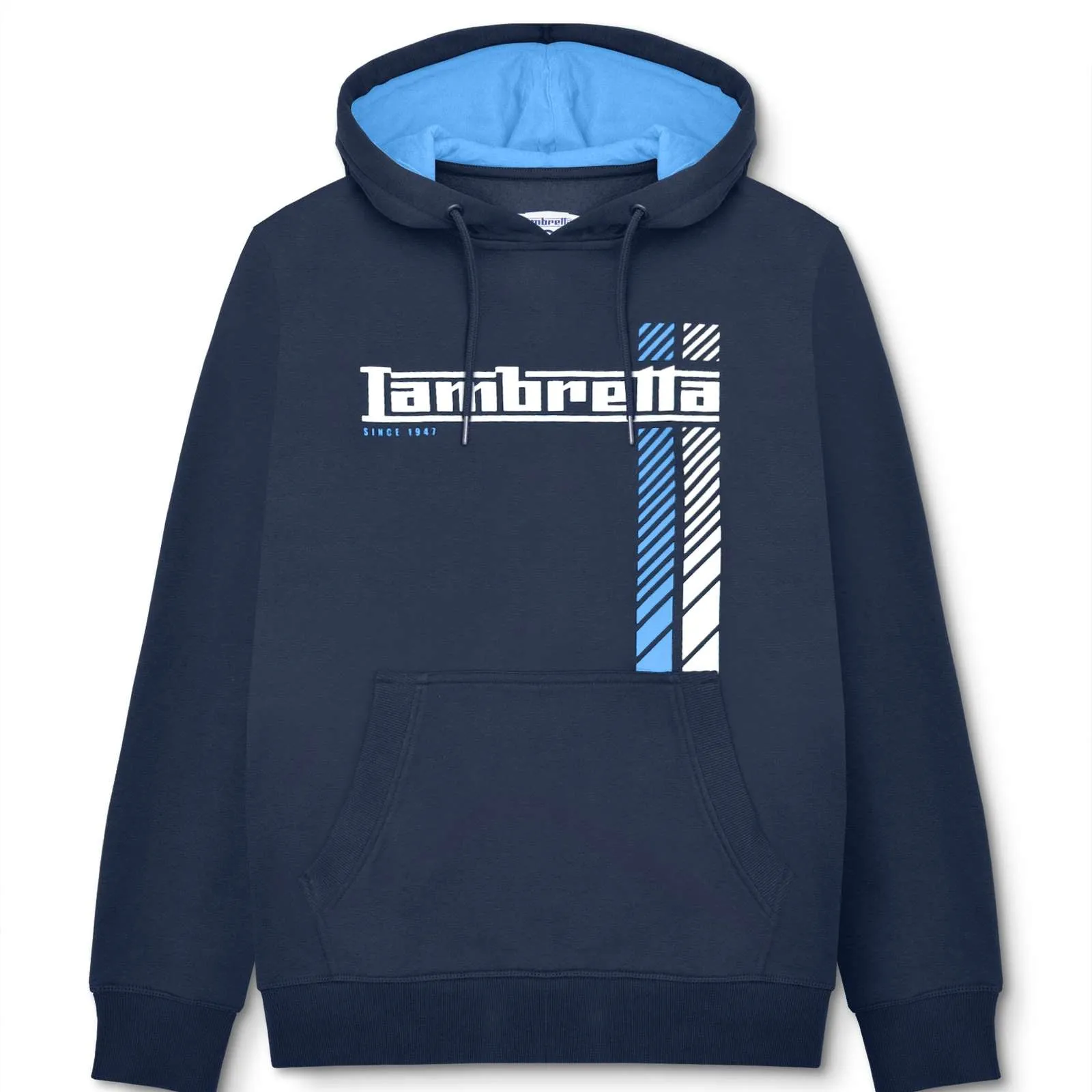 Lambretta Mens Racing Stripe Hoodie