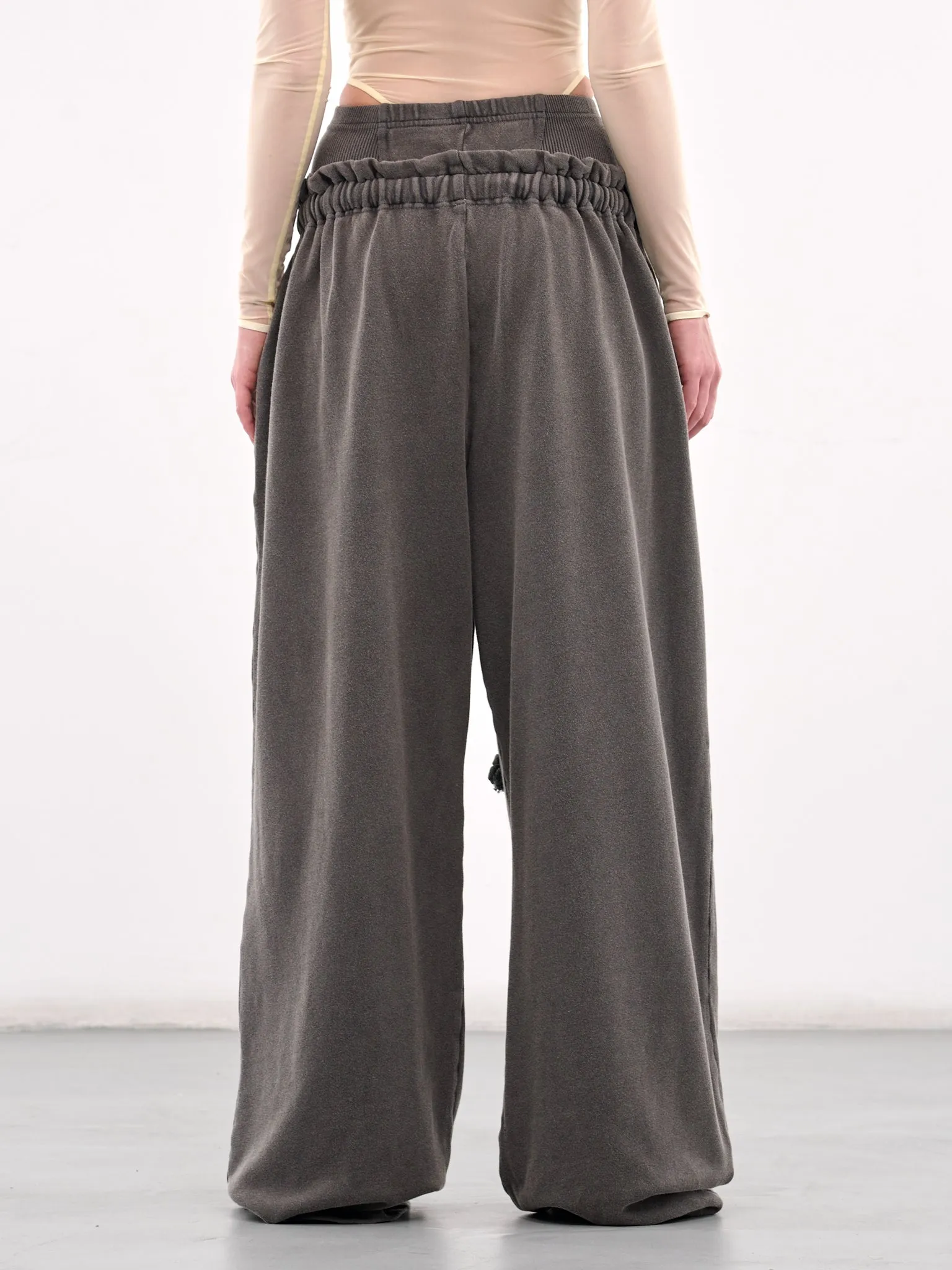 Layered Baggy Sweatpants (HAZS0FBL-FADED-BLACK)