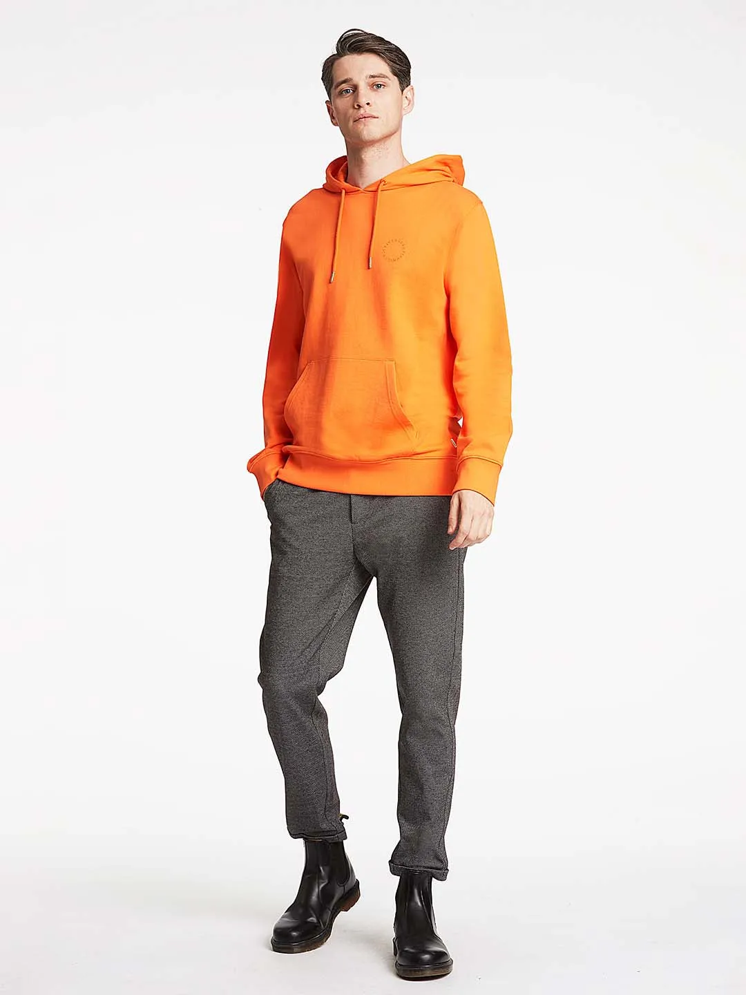 Lindbergh Men Orange Solid Sweatshirt