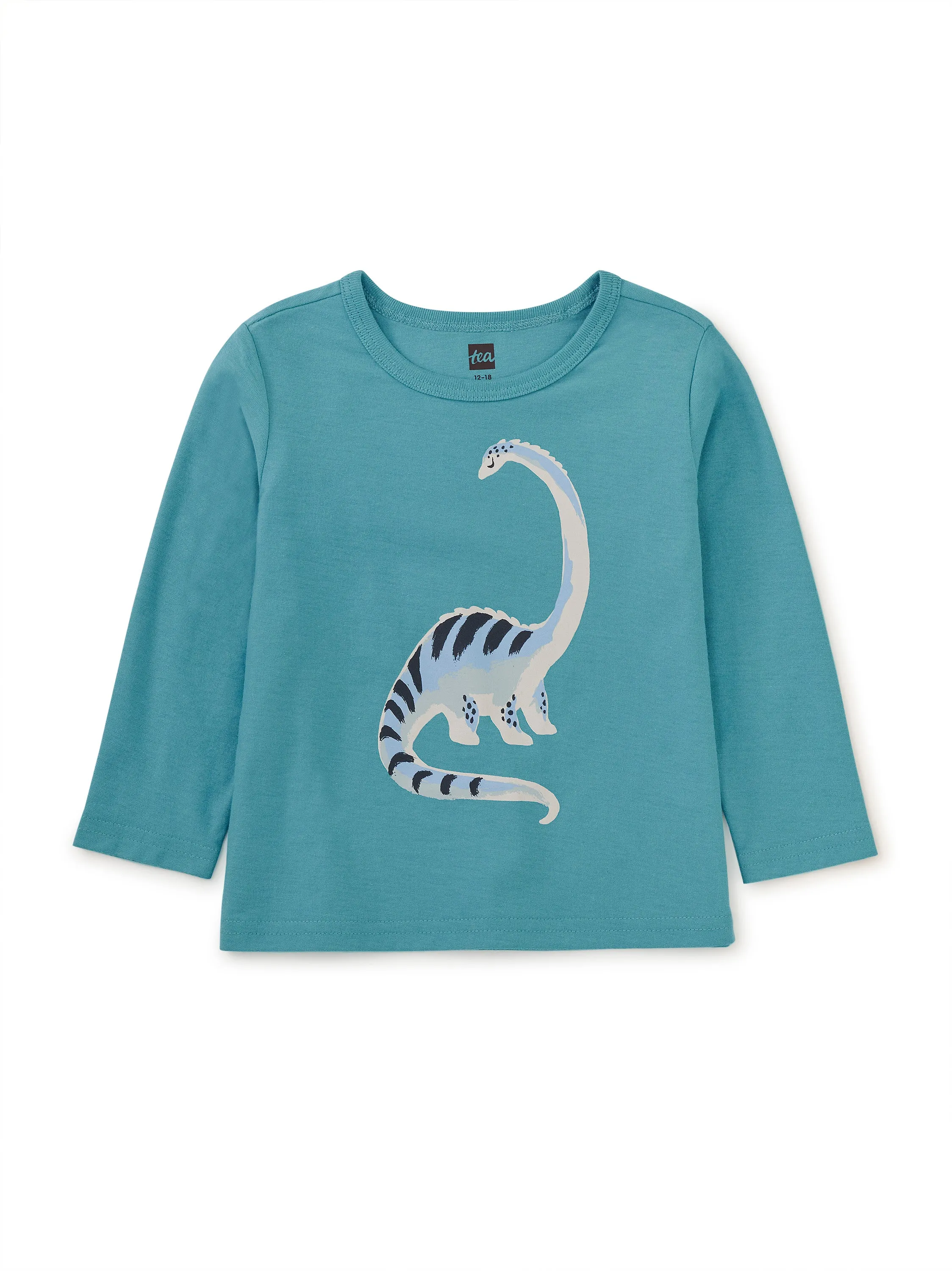 Long Neck Dino Baby Tee, Seashore