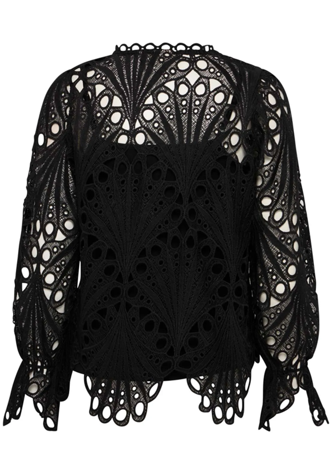 Long Sleeve Blouse - Black