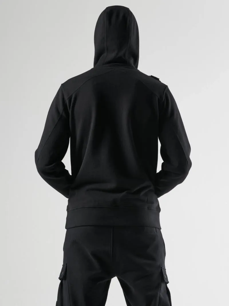 Ma.strum Core Overhead Hoody // JET BLACK