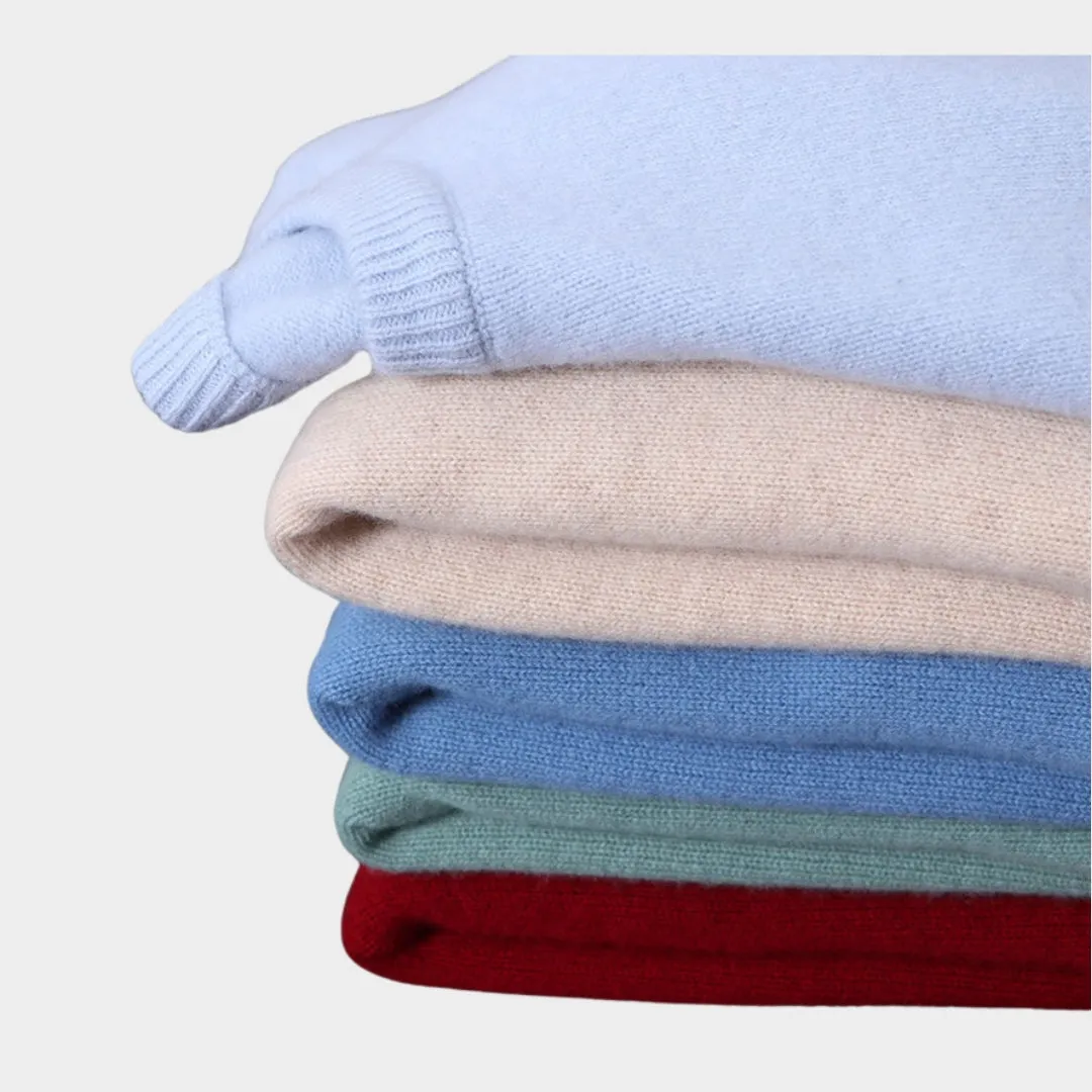 Men's Cashmere Sweater  Soft Warm Oversized O-neck Knitted Pullover
