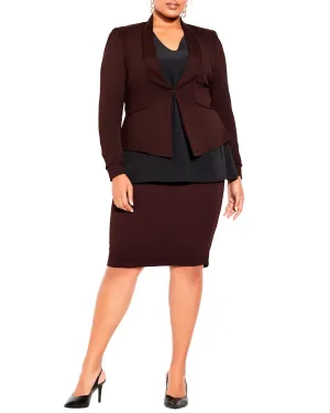 Piping Praise Jacket | Dark Ruby