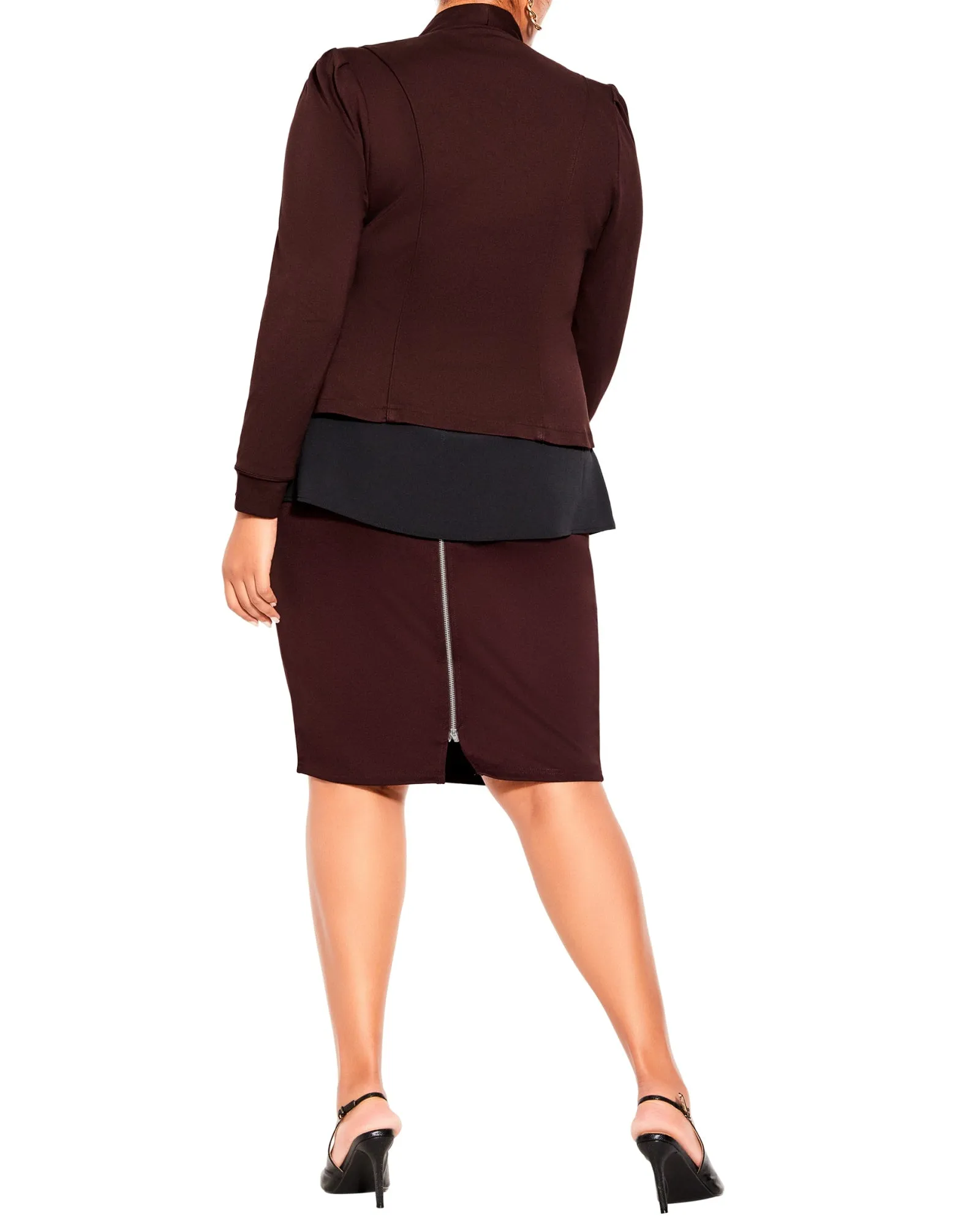 Piping Praise Jacket | Dark Ruby