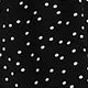 Polka Dot Ruffle Hem Long Sleeve V Neck Flared Regular Plus Size Blouse