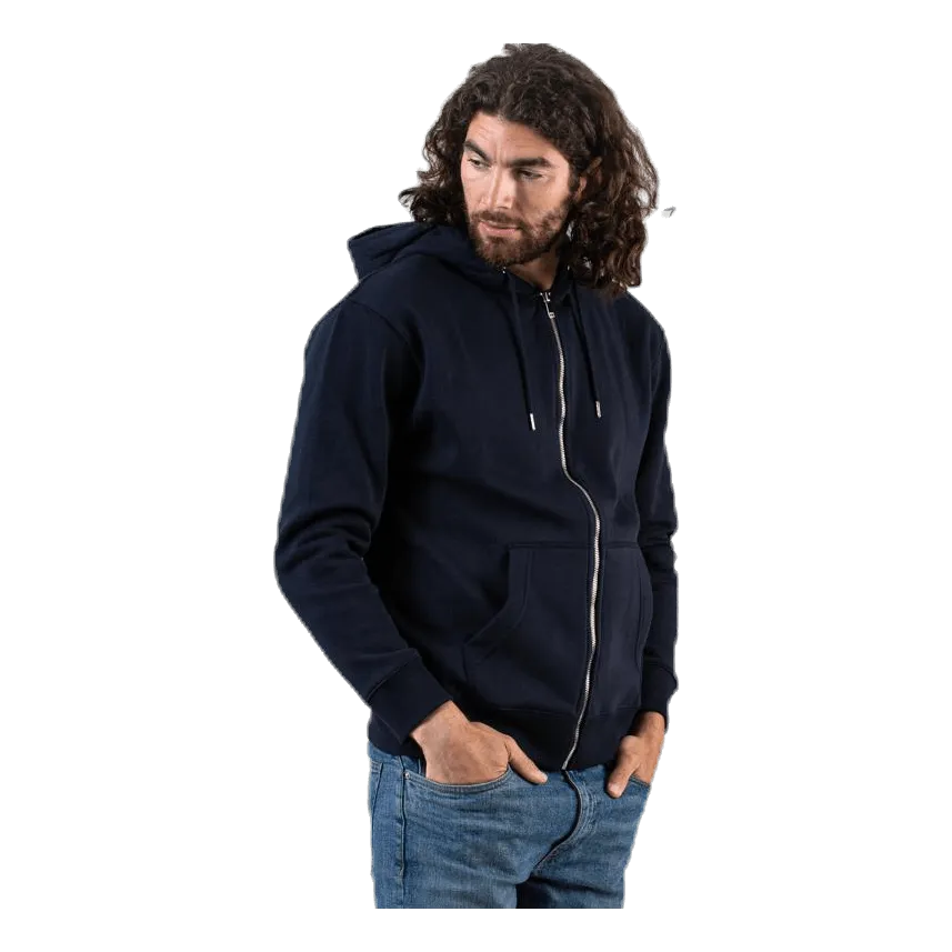 Soft Sweat Zip Hood Blue