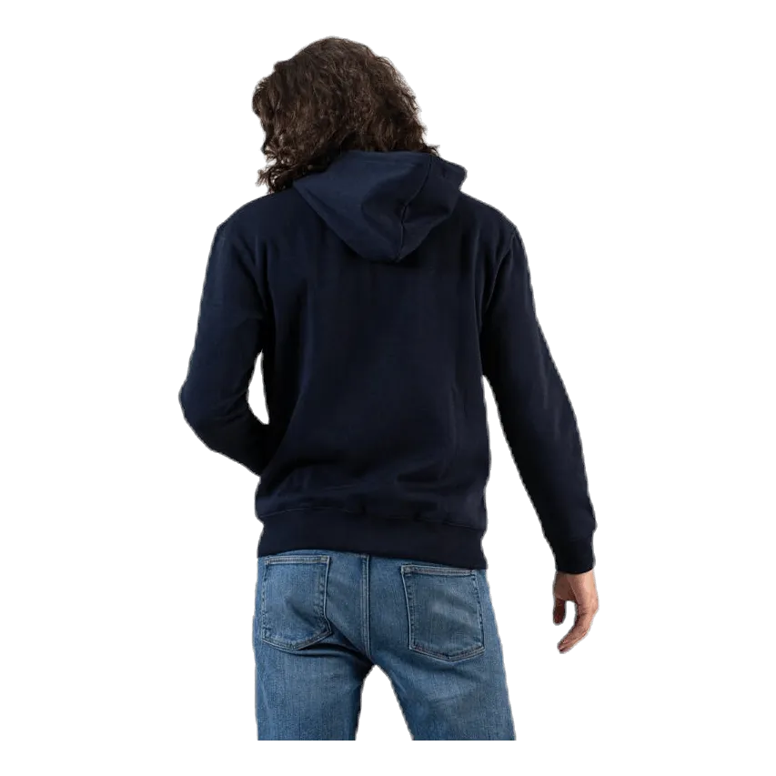Soft Sweat Zip Hood Blue