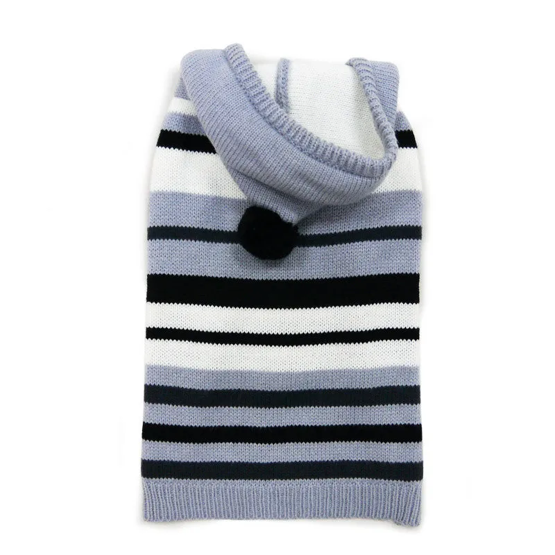 UNEVEN BLACK STRIPE DOG SWEATER