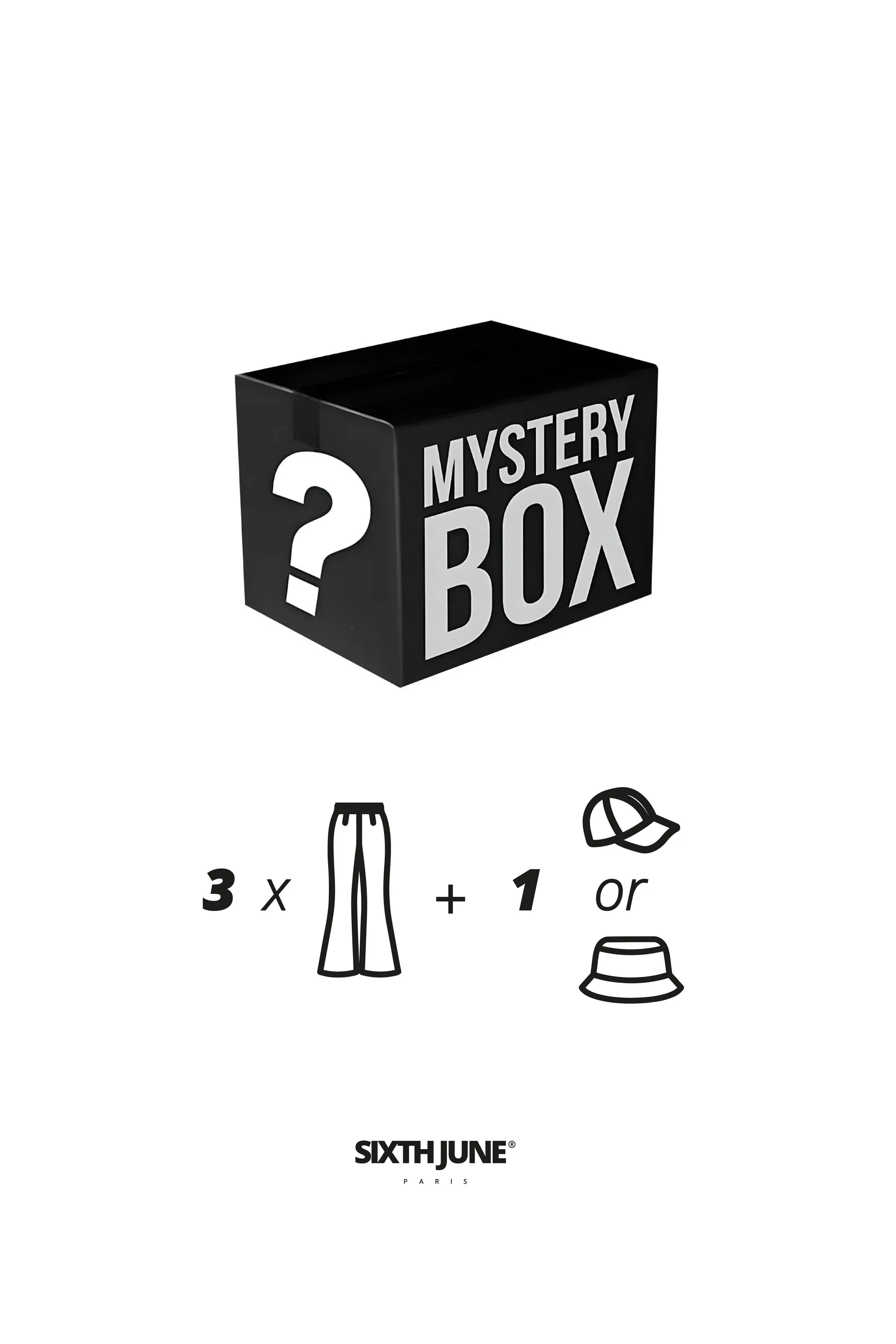 WOMEN Mystery box : 3 pants   1 hat